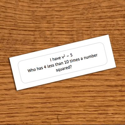 Play I Have... Who Has?